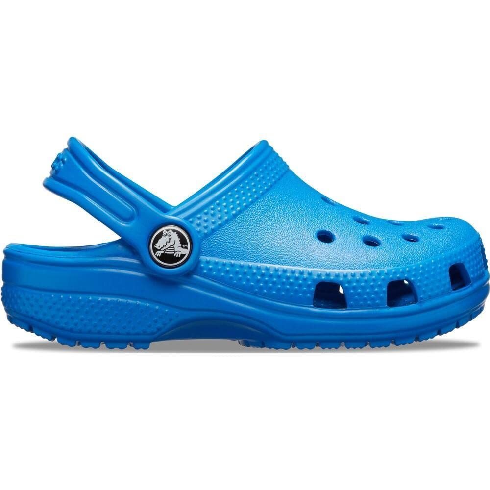 CROCS KIDS' CLASSIC CLOG , BRIGHT COBALT/BRIGHT COBALT, 4 BIG KID - Picture 3 of 6
